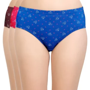 Pack of 3 Bodycare Premium Printed Cotton Briefs in Assorted colors-3700-D