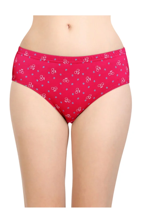 Pack of 3 Bodycare Premium Printed Cotton Briefs in Assorted colors-3700-D - Image 4