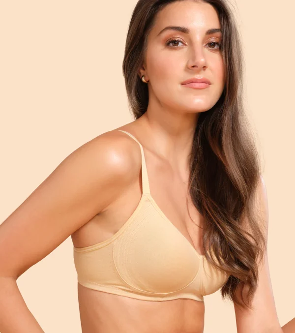 Enamor Fab-Cool A042 Side Support Shaper Stretch Cotton Everyday Bra For Women- High Coverage, Non Padded And Wirefree - Skin