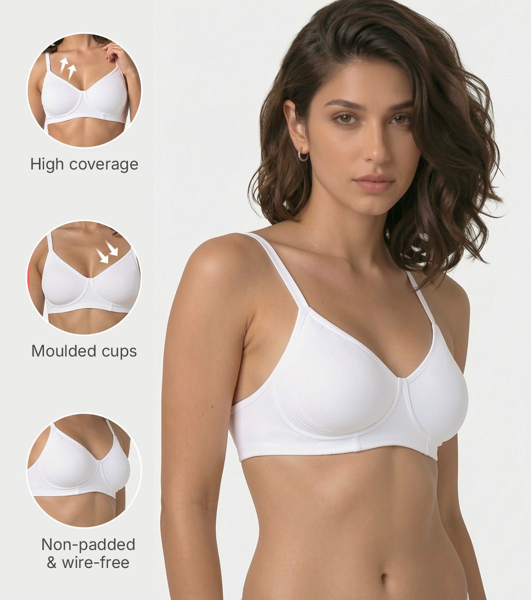 Enamor Innovations Transform Ultralight, Everyday Women's Minimizer Bra -Super lift, Non-Padded, Wirefree, Full Coverage - A042 (Available in Plus Sizes) - Image 3