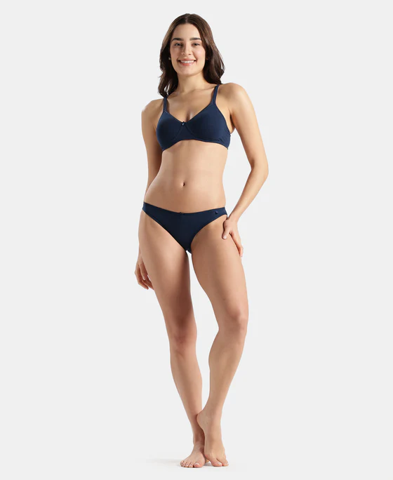 Super Combed Cotton Elastane Stretch Low Waist Bikini With Concealed Waistband and StayFresh Treatment - Image 4