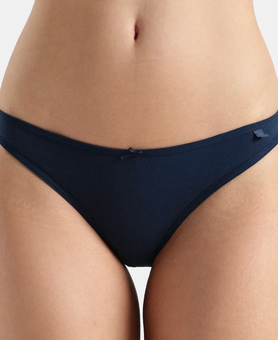 Super Combed Cotton Elastane Stretch Low Waist Bikini With Concealed Waistband and StayFresh Treatment - Image 7